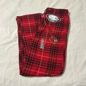 University of Louisville plaid pajama pants